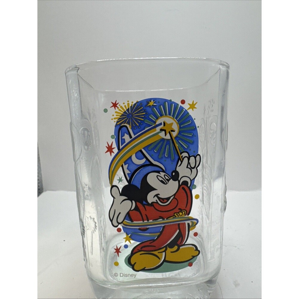 Vintage 2000 McDonalds Mickey Mouse Disney World Parks Millenium 3 Glass Set - Picture 7 of 12